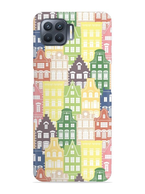 Seamless Shapes Pattern Snap Case for Oppo F17 Pro