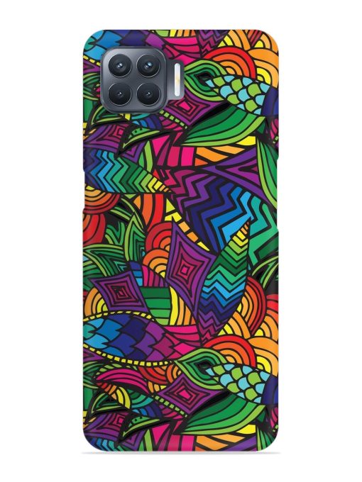 Abstract Multicolor Seamless Snap Case for Oppo F17 Pro Zapvi