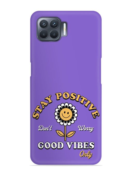 Retro Positive Flower Snap Case for Oppo F17 Pro