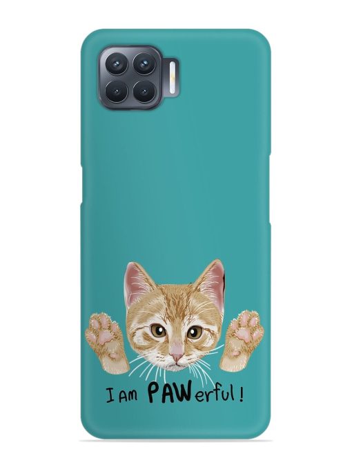 Typography Slogan Cat Snap Case for Oppo F17 Pro Zapvi