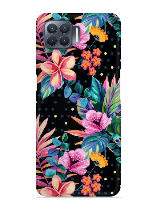 Seamless Floral Pattern Snap Case for Oppo F17 Pro Zapvi