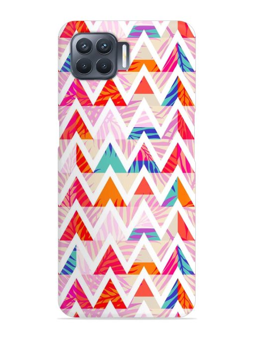 Abstract Triangle Background Snap Case for Oppo F17 Pro Zapvi