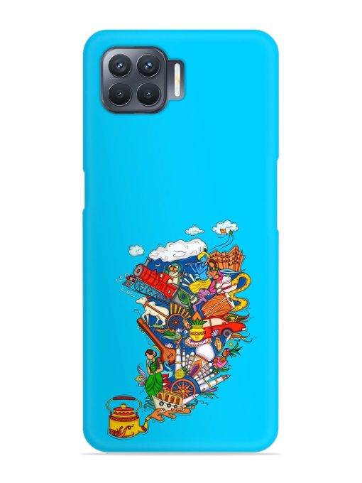 Vector Design Indian Snap Case for Oppo F17 Pro