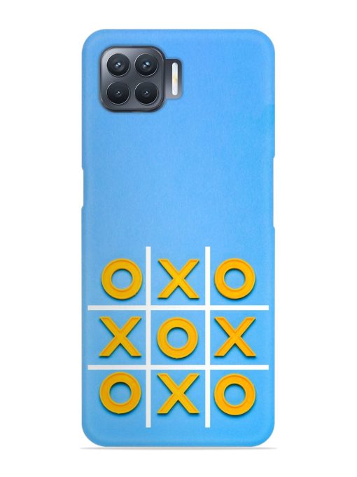 Yellow Plastic Crosses Snap Case for Oppo F17 Pro