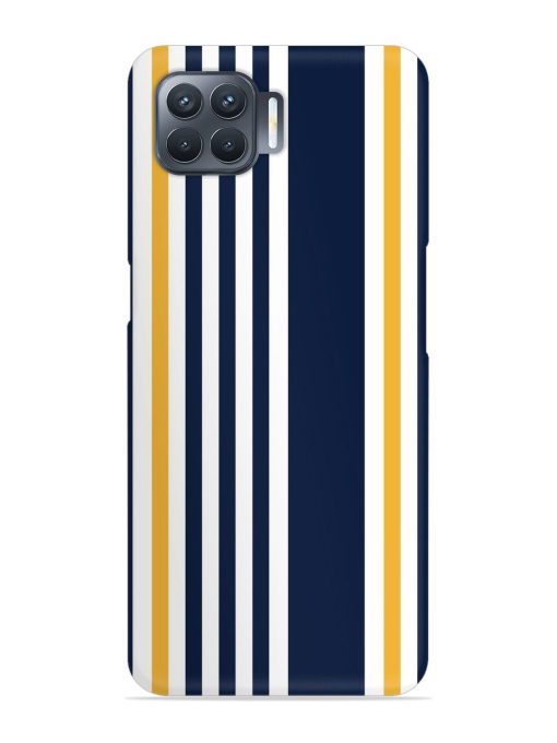 Seamless Stripe Pattern Snap Case for Oppo F17 Pro