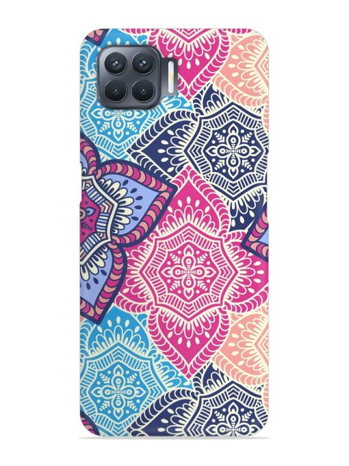 Ethnic Floral Seamless Snap Case for Oppo F17 Pro