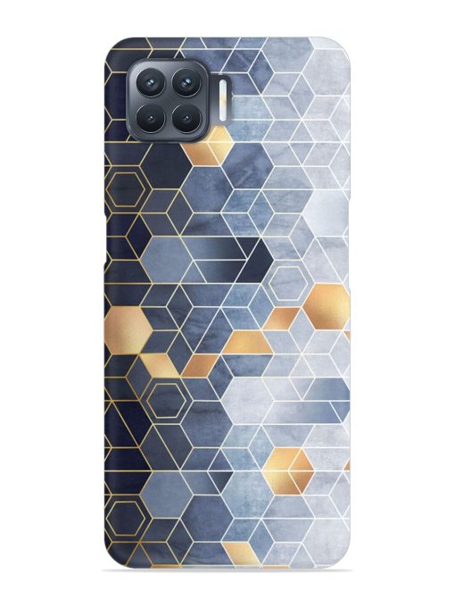 Geometric Abstraction Hexagons Snap Case for Oppo F17 Pro