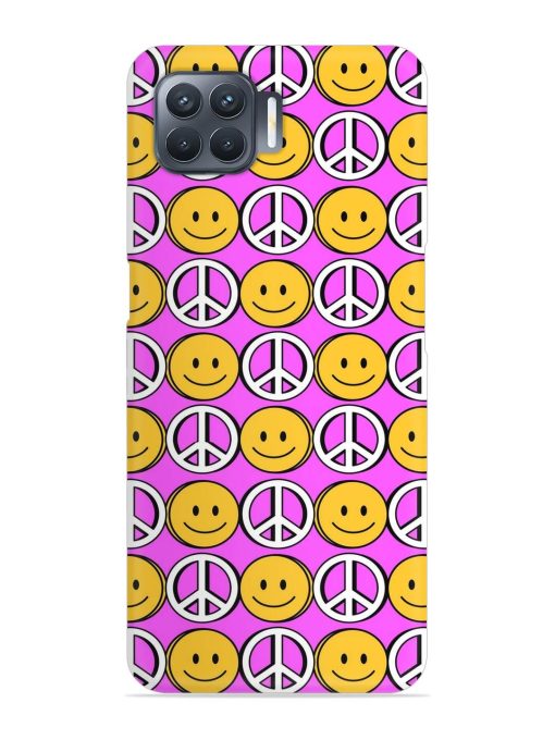 Smiley Face Peace Snap Case for Oppo F17 Pro