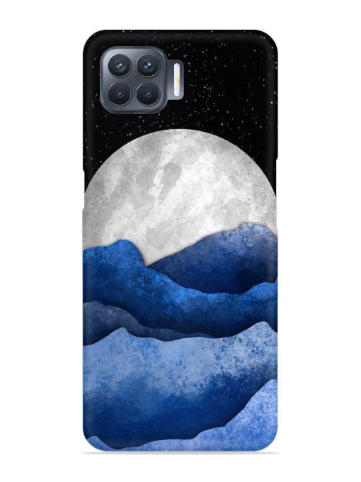 Full Moon Mountain Vector Snap Case for Oppo F17 Pro Zapvi