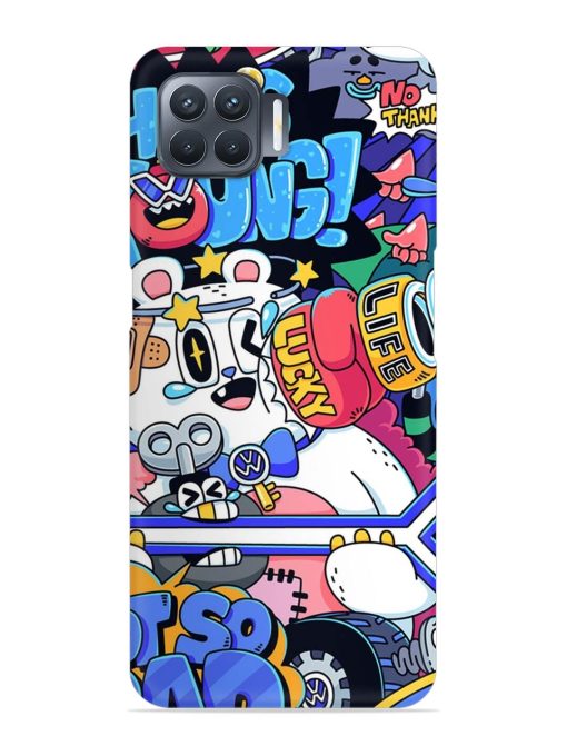 Universal Doodle Snap Case for Oppo F17 Pro