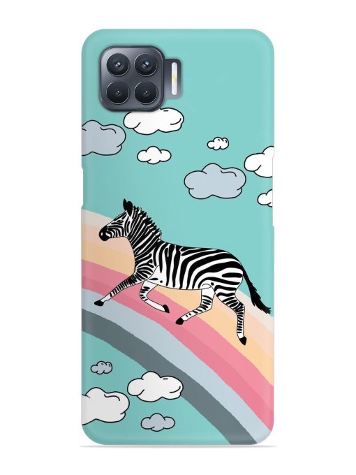 Running Zebra Snap Case for Oppo F17 Pro