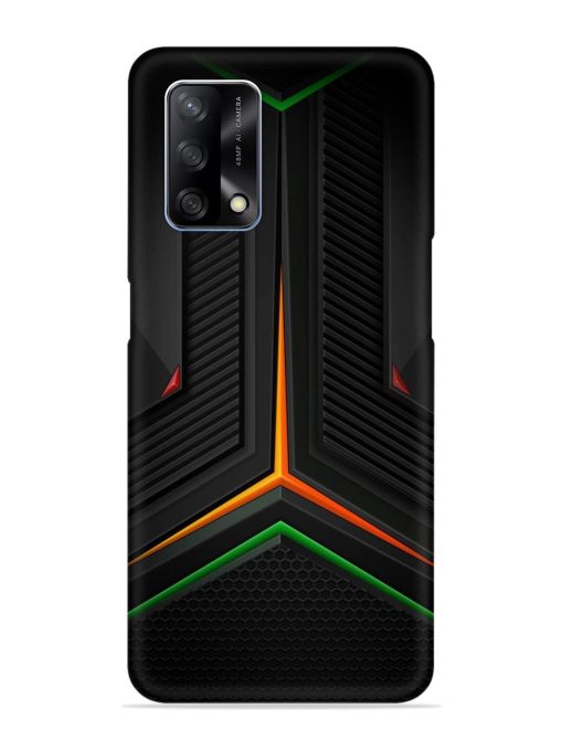 Orange Triangle Light Snap Case for Oppo F19