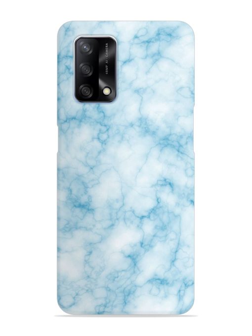 Blue White Natural Marble Snap Case for Oppo F19