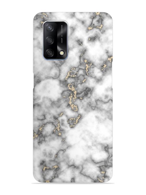 Gray And Gold Marble Snap Case for Oppo F19