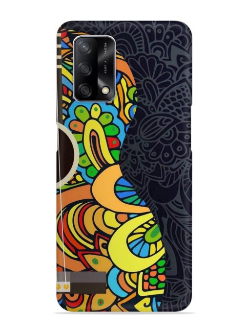 Guitar Vector Art Snap Case for Oppo F19 Zapvi