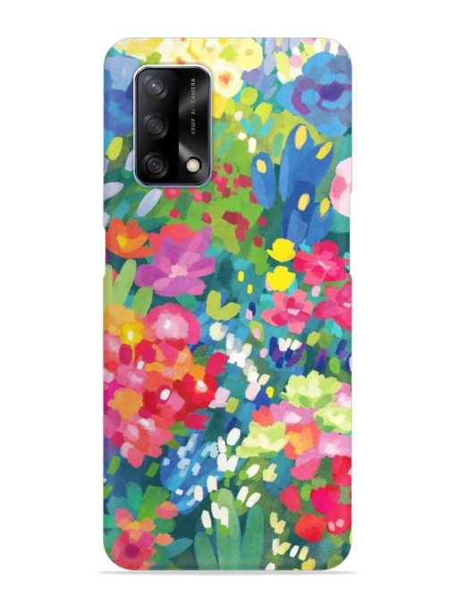 Watercolor Flower Art Snap Case for Oppo F19 Zapvi