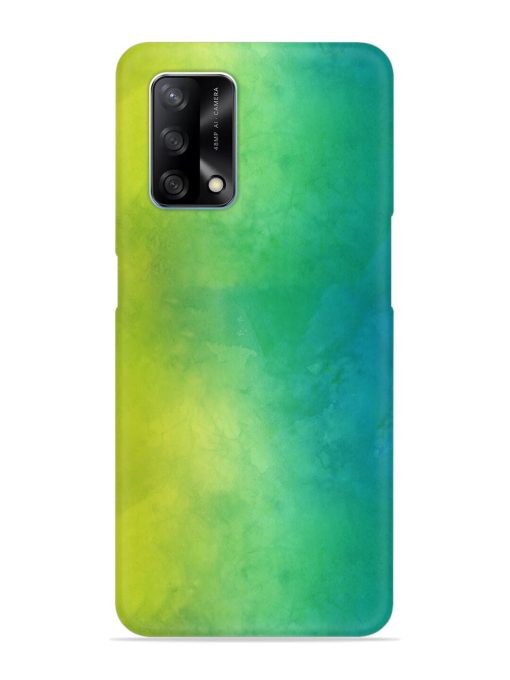 Yellow Green Gradient Snap Case for Oppo F19 Zapvi