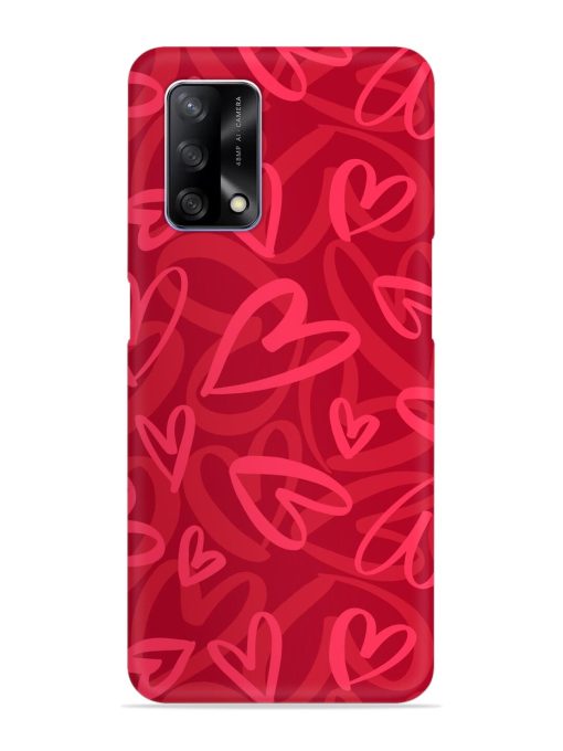 Seamless Romantic Pattern Snap Case for Oppo F19 Zapvi