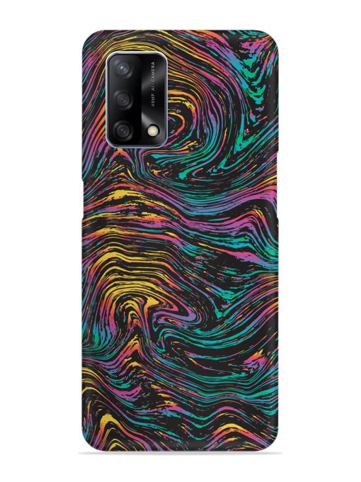 Abstract Liquid Colors Snap Case for Oppo F19 Zapvi