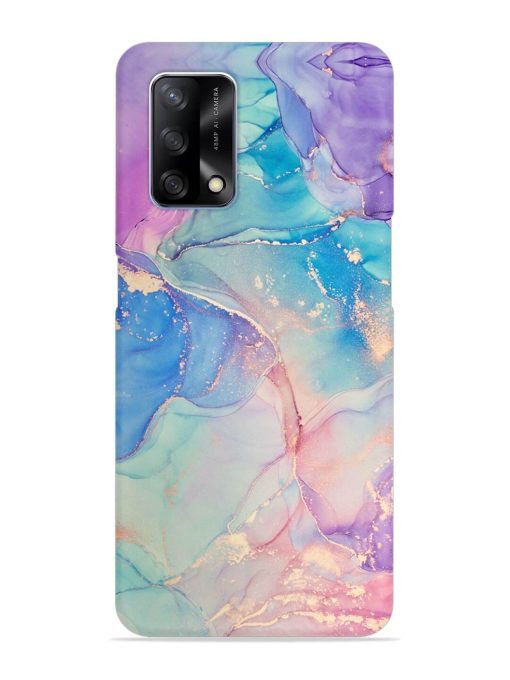 Alcohol Ink Colors Snap Case for Oppo F19 Zapvi