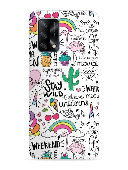 Unicorn Ice Cream Snap Case for Oppo F19