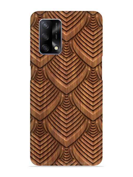 Carved Pattern On Snap Case for Oppo F19 Zapvi