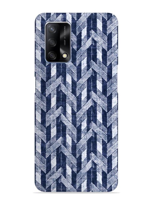 Abstract Herringbone Motif Snap Case for Oppo F19 Zapvi