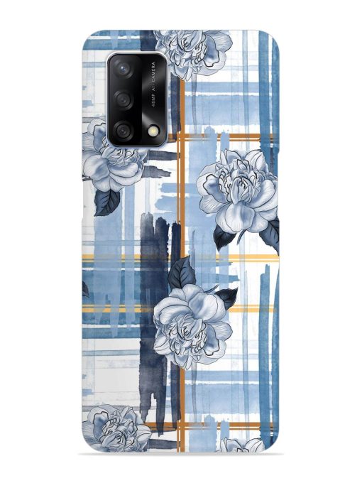 Watercolor Pattern Rose Snap Case for Oppo F19 Zapvi