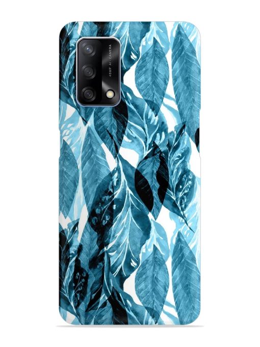 Leaves Pattern Jungle Snap Case for Oppo F19 Zapvi