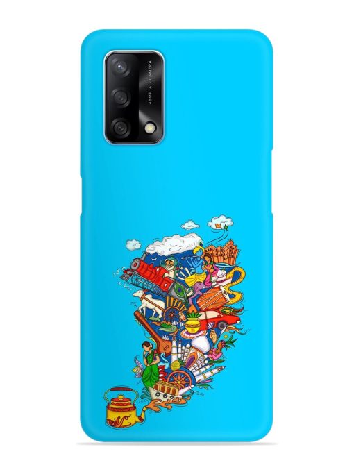 Vector Design Indian Snap Case for Oppo F19 Zapvi