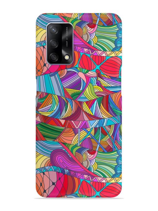 Seamless Patterns Hand Drawn Snap Case for Oppo F19 Zapvi