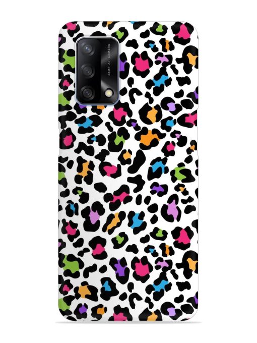 Seamless Leopard Pattern Snap Case for Oppo F19 Zapvi