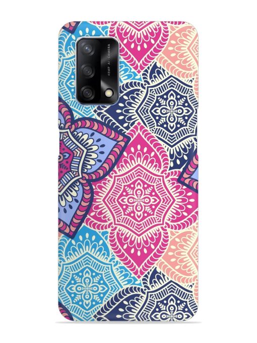 Ethnic Floral Seamless Snap Case for Oppo F19 Zapvi