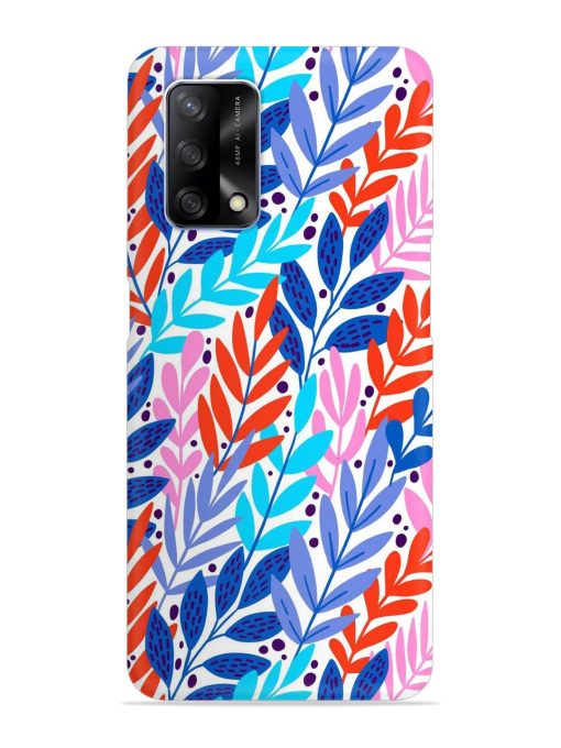 Bright Floral Tropical Snap Case for Oppo F19 Zapvi