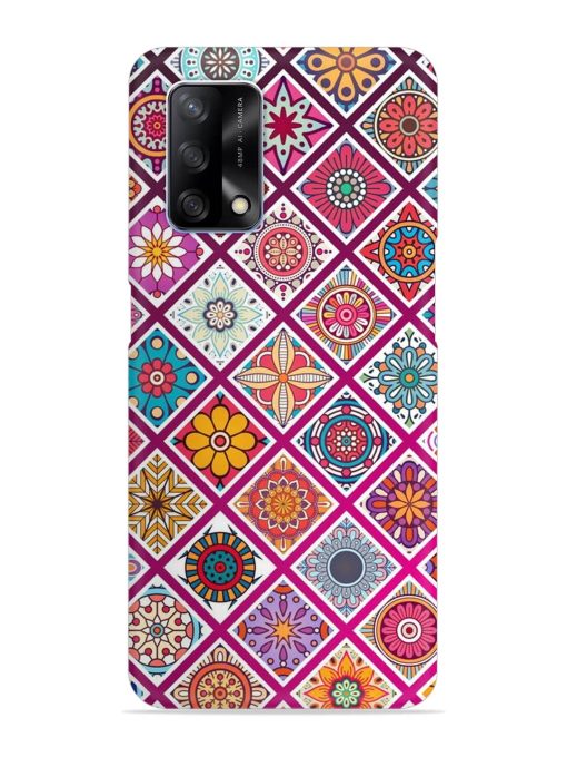 Seamless Tile Pattern Snap Case for Oppo F19 Zapvi