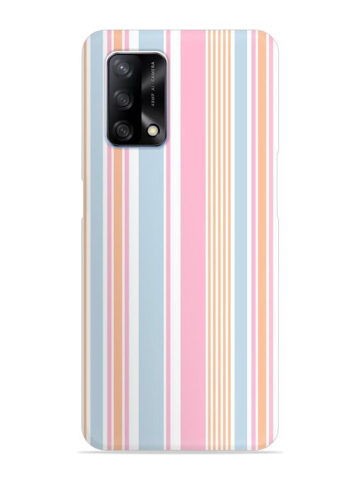 Stripe Seamless Pattern Snap Case for Oppo F19 Zapvi