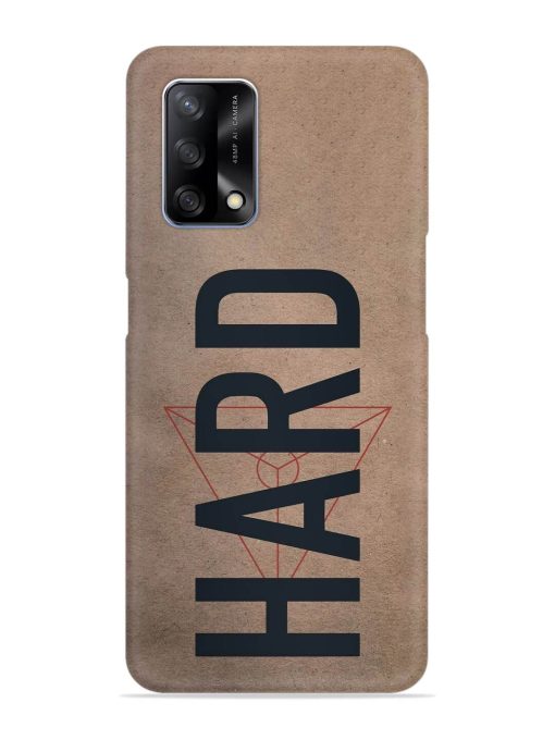 Hard Typo Snap Case for Oppo F19 Zapvi