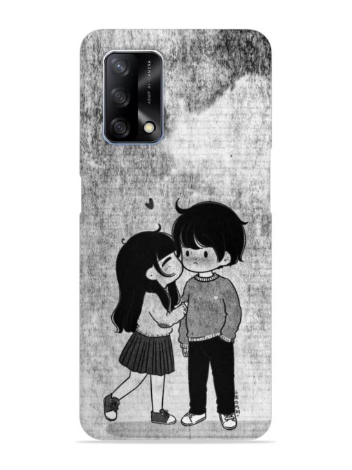 Couple Love Highlights Snap Case for Oppo F19 Zapvi