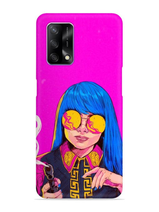 Aesthetic Anime Girl Snap Case for Oppo F19 Zapvi