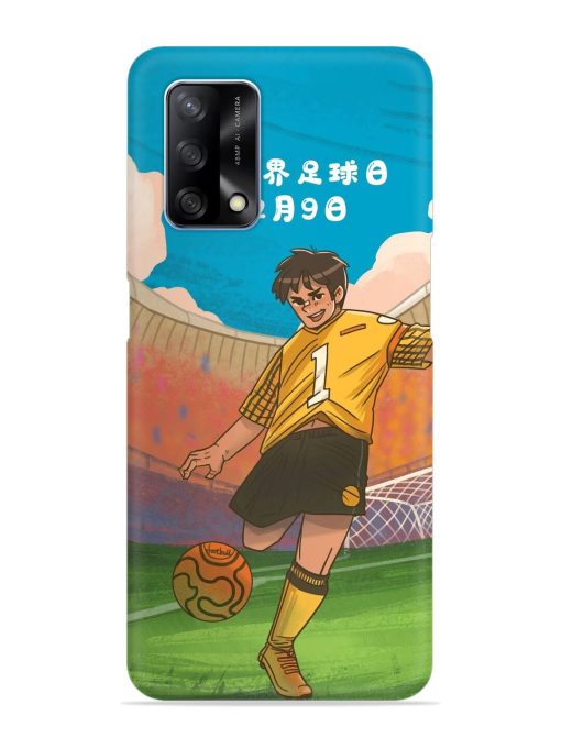 Soccer Kick Snap Case for Oppo F19 Zapvi