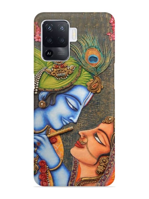 Lord Radha Krishna Flute Art Snap Case for Oppo F19 Pro Zapvi