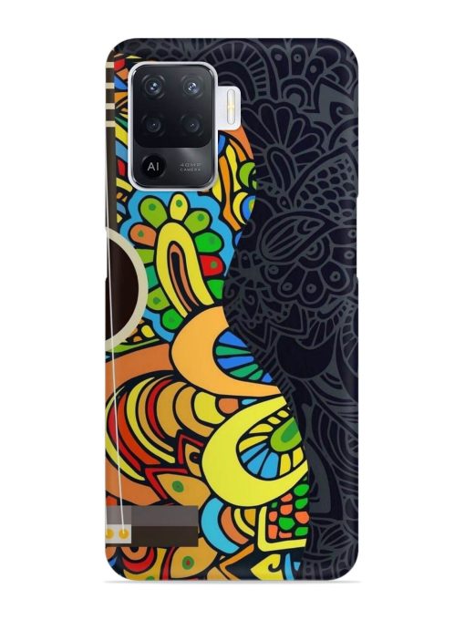 Guitar Vector Art Snap Case for Oppo F19 Pro Zapvi