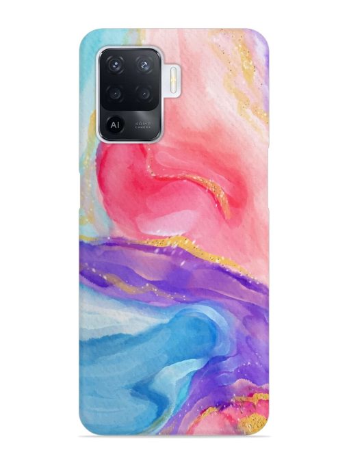 Watercolor Gradient Snap Case for Oppo F19 Pro Zapvi