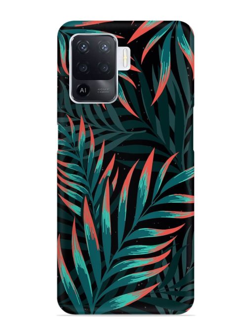 Green Leaf Art Snap Case for Oppo F19 Pro Zapvi