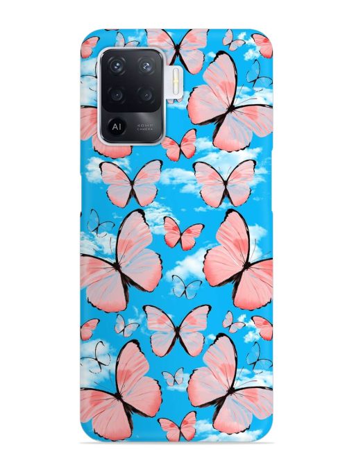 Seamless Pattern Tropical Snap Case for Oppo F19 Pro