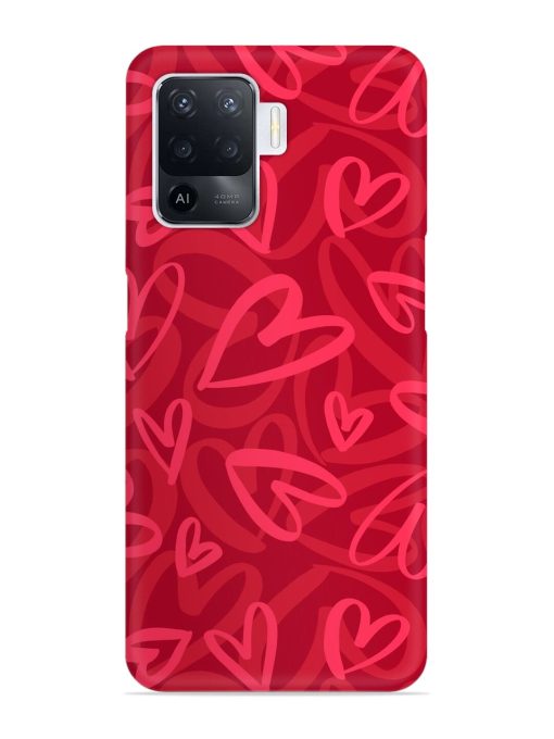 Seamless Romantic Pattern Snap Case for Oppo F19 Pro Zapvi