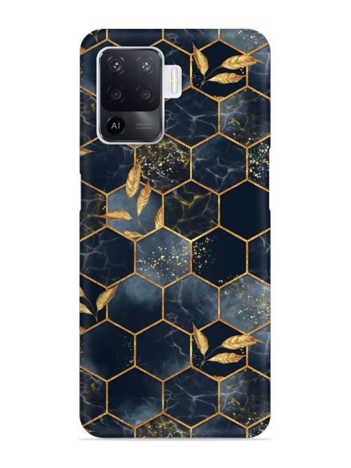 Marble Hexagon Seamless Snap Case for Oppo F19 Pro Zapvi