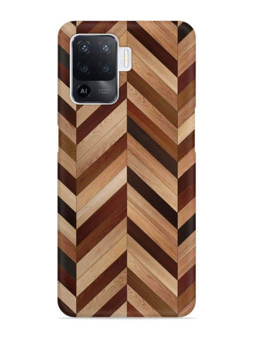 Seamless Wood Parquet Snap Case for Oppo F19 Pro Zapvi