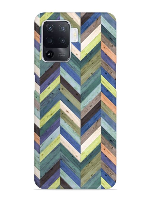 Chevron Random Color Snap Case for Oppo F19 Pro Zapvi