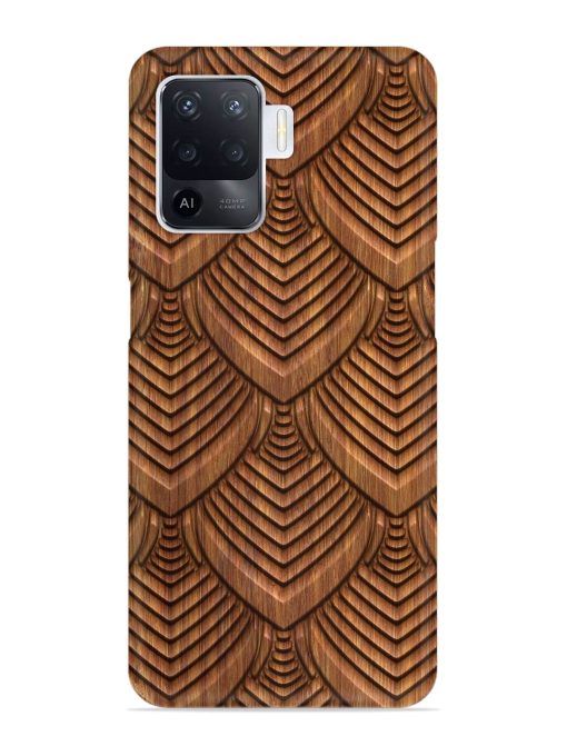 Carved Pattern On Snap Case for Oppo F19 Pro Zapvi